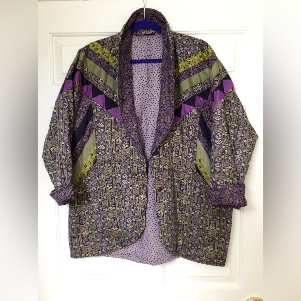 Vintage Handmade Quilted Jacket